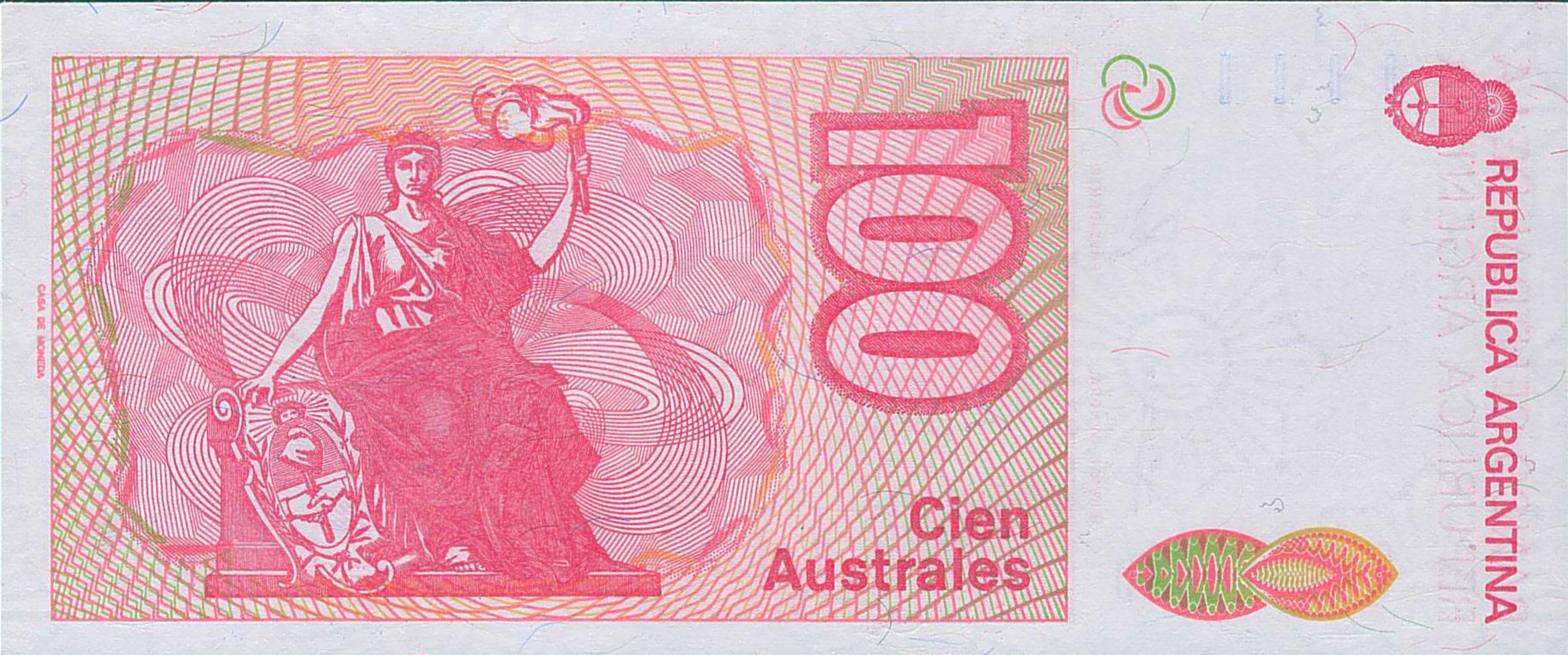 Argentina 100 1985 UNC P-327/c